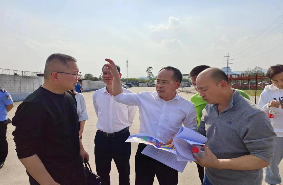 柳州市柳南区委书记一行调研中铁柳州物流产业园项目